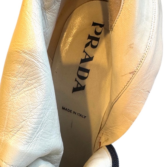 Prada Black Leather Ankle Boots – Size 38 - Picture 6 of 10